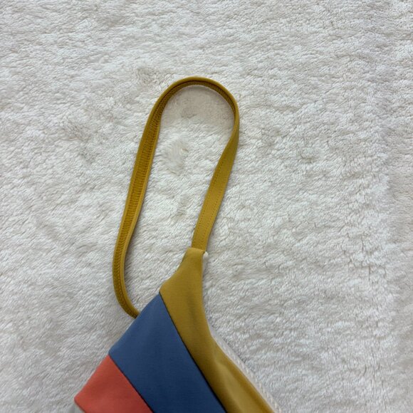 NWT Ripcurl Womens Bikini Top Small Melting Waves Fixed Triangle Cream Beach - Picture 3 of 11